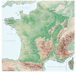 Carte des montagnes