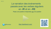 Verbes en -IR et -RE: Poser des questions et répondre à la forme négative